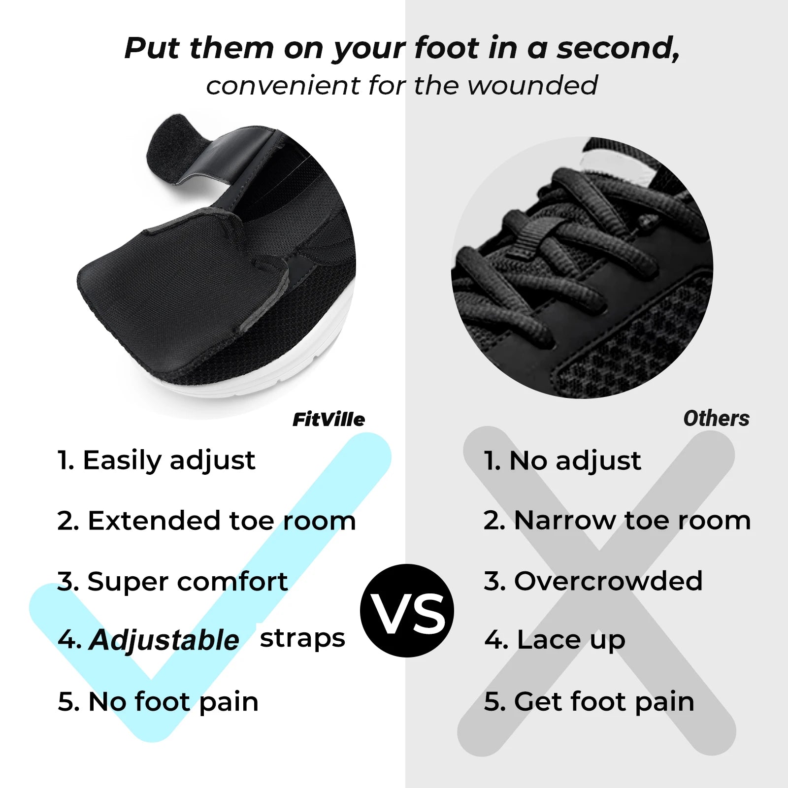 Wide Width Sneakers for Women - Supportive, Comfortable Design for Walking and Heel Pain Relief