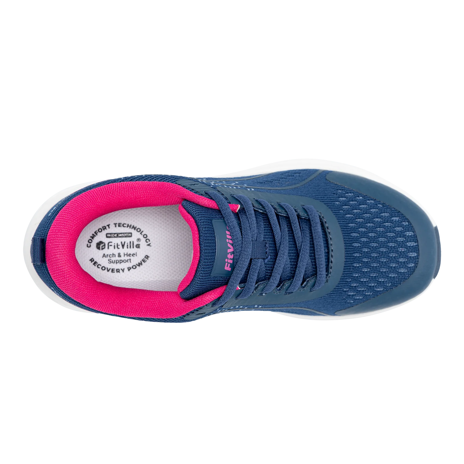 Women's Comfortable Walking Sneakers - Wide Width Design for Everyday Support